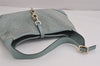 Auth GUCCI Square GG Kandinsky Shoulder Bag Suede Leather 0014057 Blue 2438J