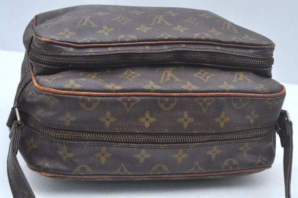 Authentic Louis Vuitton Monogram Nile Shoulder Cross Body Bag Old Model LV 2439J