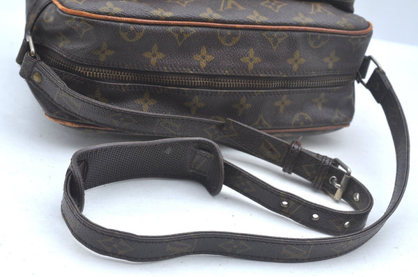 Authentic Louis Vuitton Monogram Nile Shoulder Cross Body Bag Old Model LV 2439J