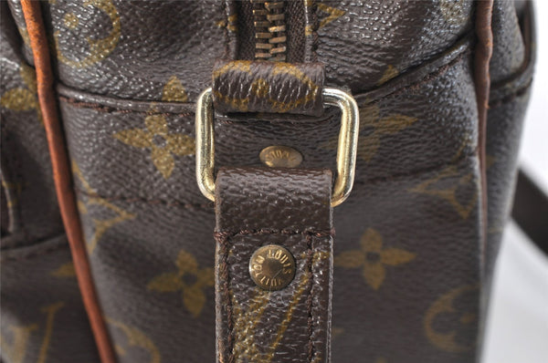 Authentic Louis Vuitton Monogram Nile Shoulder Cross Body Bag Old Model LV 2439J