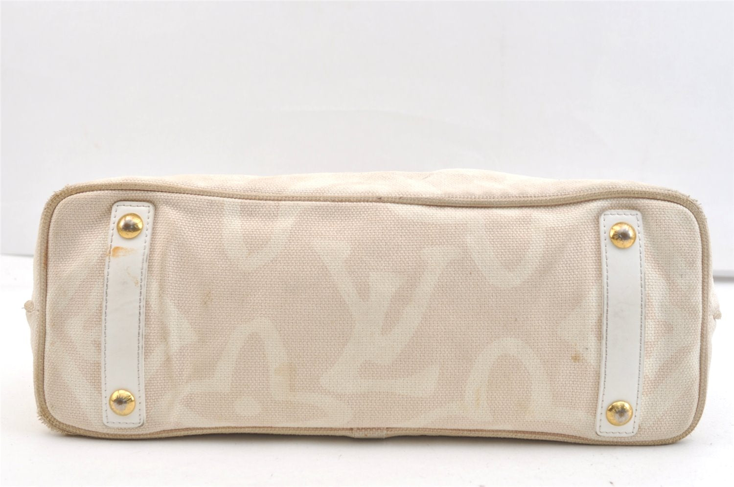 Authentic Louis Vuitton Cruise Line Tahitienne PM Tote Bag Beige M95674 LV 2439K