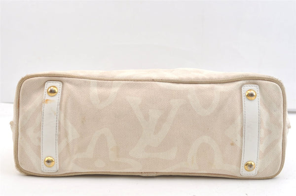 Authentic Louis Vuitton Cruise Line Tahitienne PM Tote Bag Beige M95674 LV 2439K