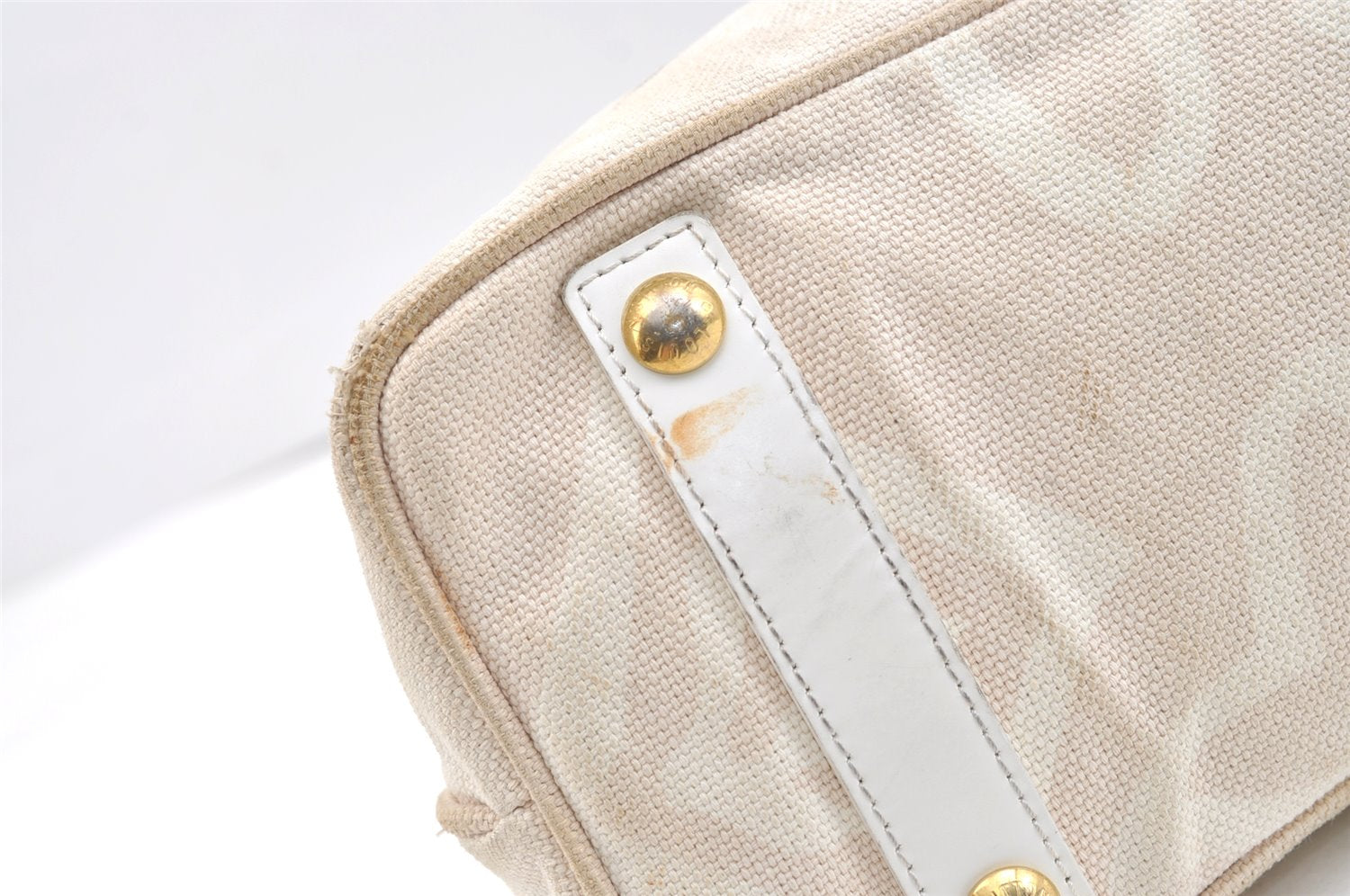 Authentic Louis Vuitton Cruise Line Tahitienne PM Tote Bag Beige M95674 LV 2439K