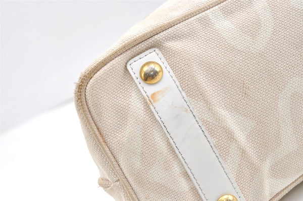 Authentic Louis Vuitton Cruise Line Tahitienne PM Tote Bag Beige M95674 LV 2439K
