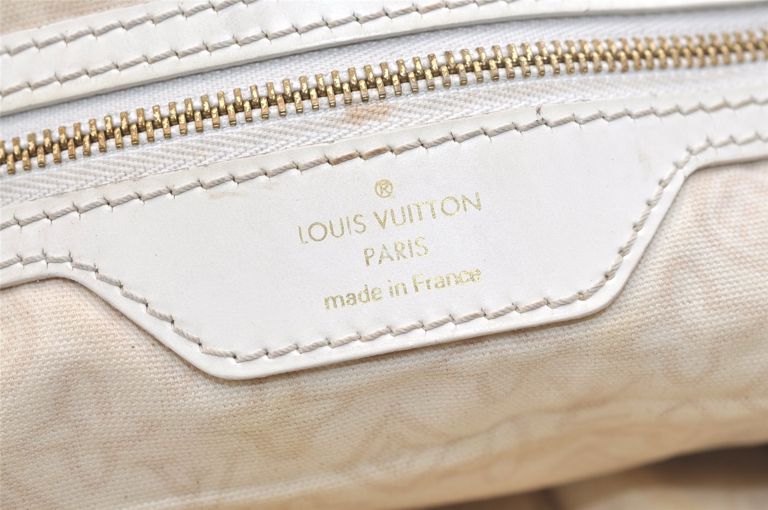 Authentic Louis Vuitton Cruise Line Tahitienne PM Tote Bag Beige M95674 LV 2439K