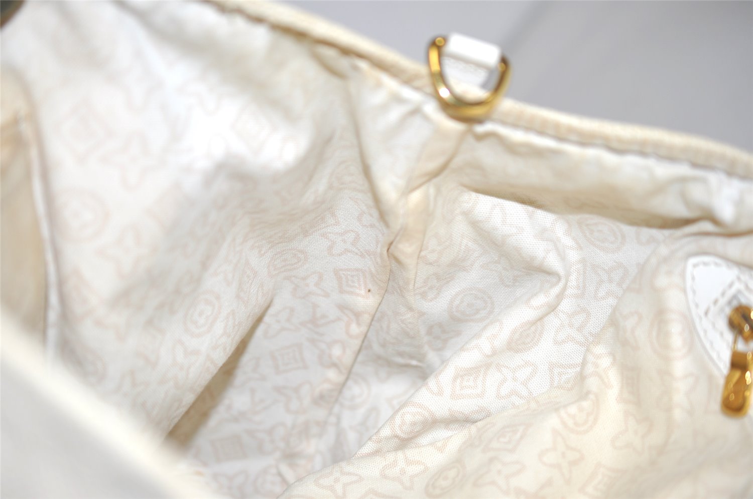 Authentic Louis Vuitton Cruise Line Tahitienne PM Tote Bag Beige M95674 LV 2439K