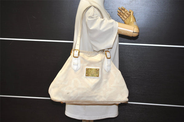 Authentic Louis Vuitton Cruise Line Tahitienne PM Tote Bag Beige M95674 LV 2439K