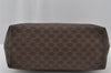 Authentic CELINE Macadam Blason Pattern Clutch Hand Bag PVC Leather Brown 2440J