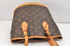 Authentic Louis Vuitton Monogram Bucket PM Shoulder Tote Bag M42238 LV 2440K