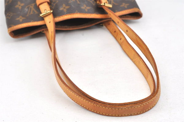 Authentic Louis Vuitton Monogram Bucket PM Shoulder Tote Bag M42238 LV 2440K