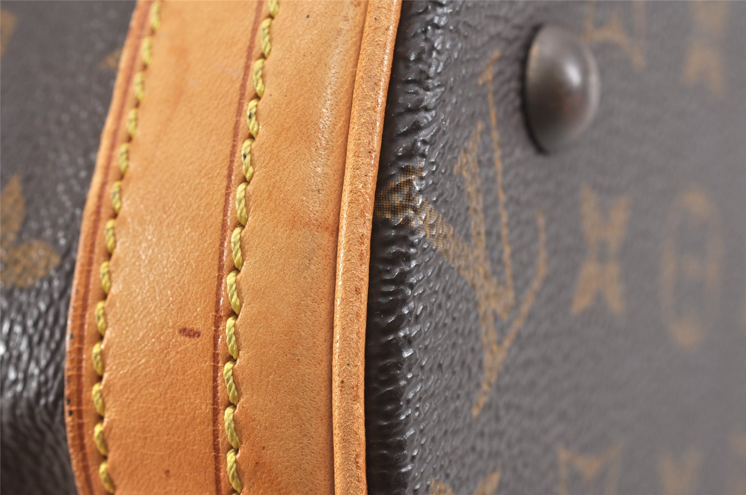 Authentic Louis Vuitton Monogram Bucket PM Shoulder Tote Bag M42238 LV 2440K