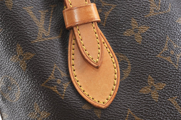 Authentic Louis Vuitton Monogram Bucket PM Shoulder Tote Bag M42238 LV 2440K