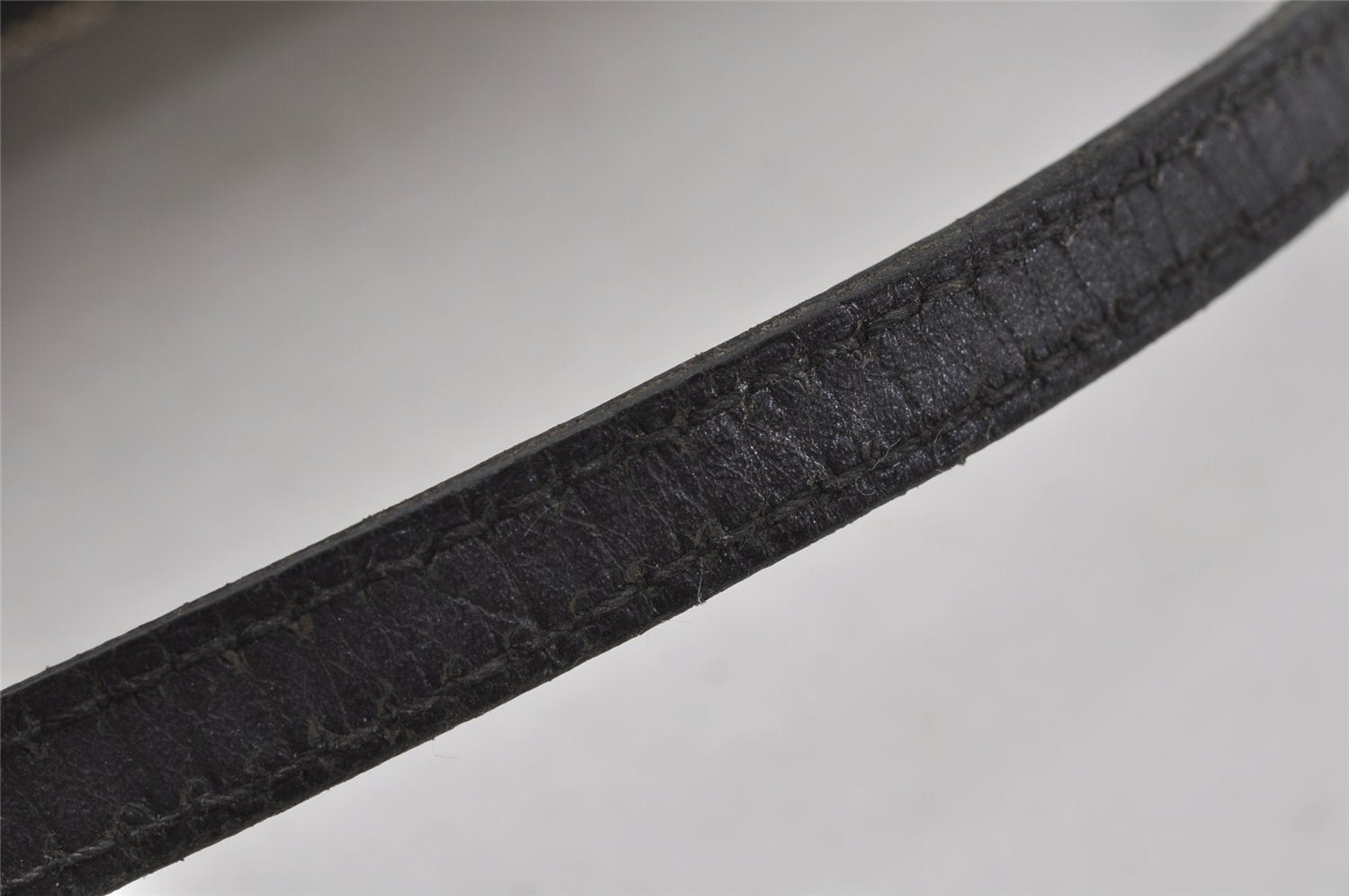 Authentic GUCCI Vintage Hand Bag Pouch Purse GG Canvas Leather 07198 Black 2441J