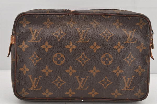 Authentic Louis Vuitton Monogram Compiegne 23 Clutch Hand Bag M51847 LV 2441K