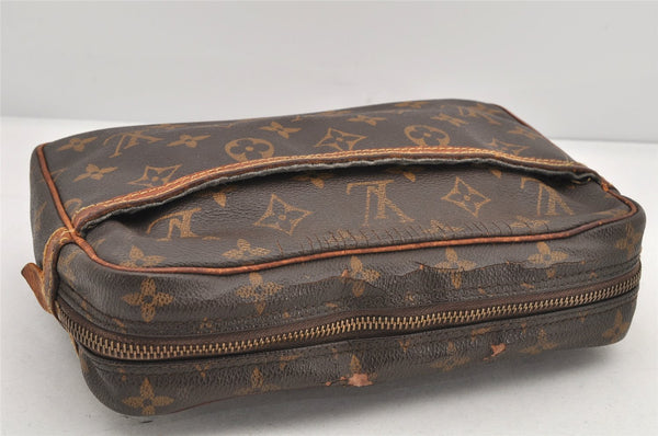 Authentic Louis Vuitton Monogram Compiegne 23 Clutch Hand Bag M51847 LV 2441K