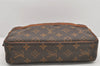 Authentic Louis Vuitton Monogram Compiegne 23 Clutch Hand Bag M51847 LV 2441K