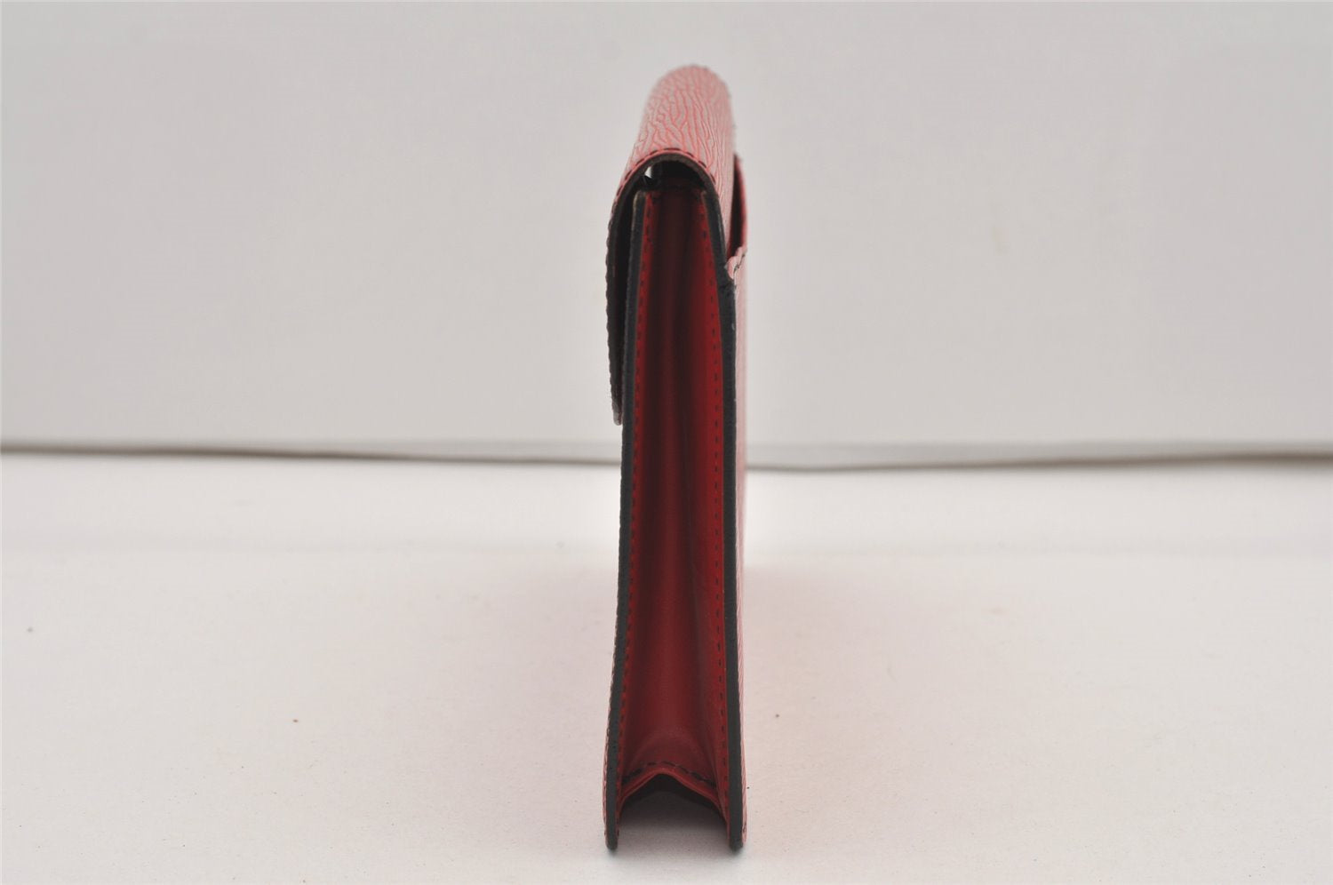 Authentic Louis Vuitton Epi Montaigne 23 Clutch Hand Bag Red M52667 LV 2442J