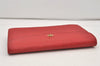 Authentic Louis Vuitton Epi Montaigne 23 Clutch Hand Bag Red M52667 LV 2442J