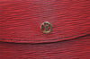 Authentic Louis Vuitton Epi Montaigne 23 Clutch Hand Bag Red M52667 LV 2442J