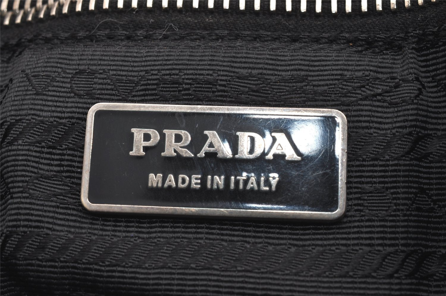 Authentic PRADA Vintage Leather Nappa Shoulder Hand Bag Black 2443I