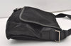 Authentic PRADA Nylon Tessuto Leather Shoulder Cross Body Bag Black 2443J