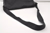 Authentic PRADA Nylon Tessuto Leather Shoulder Cross Body Bag Black 2443J