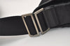Authentic PRADA Nylon Tessuto Leather Shoulder Cross Body Bag Black 2443J