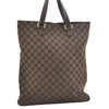 Authentic GUCCI Vintage Hand Tote Bag GG Canvas Leather 272347 Brown 2444K