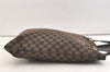 Authentic GUCCI Vintage Hand Tote Bag GG Canvas Leather 272347 Brown 2444K