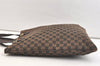 Authentic GUCCI Vintage Hand Tote Bag GG Canvas Leather 272347 Brown 2444K