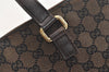 Authentic GUCCI Vintage Hand Tote Bag GG Canvas Leather 272347 Brown 2444K