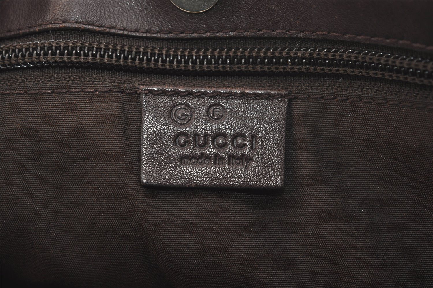 Authentic GUCCI Vintage Hand Tote Bag GG Canvas Leather 272347 Brown 2444K