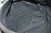 Authentic CELINE C Macadam Carriage Pattern Hand Bag Canvas Leather Black 2445I