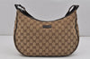 Authentic GUCCI Shoulder Cross Body Bag GG Canvas Leather 122790 Brown 2445K
