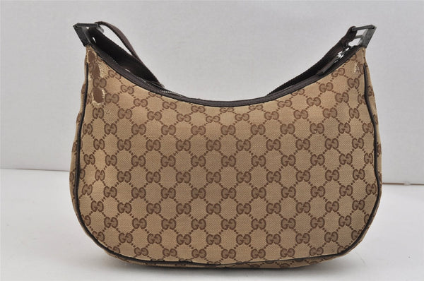 Authentic GUCCI Shoulder Cross Body Bag GG Canvas Leather 122790 Brown 2445K
