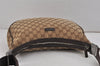 Authentic GUCCI Shoulder Cross Body Bag GG Canvas Leather 122790 Brown 2445K