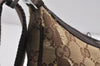 Authentic GUCCI Shoulder Cross Body Bag GG Canvas Leather 122790 Brown 2445K