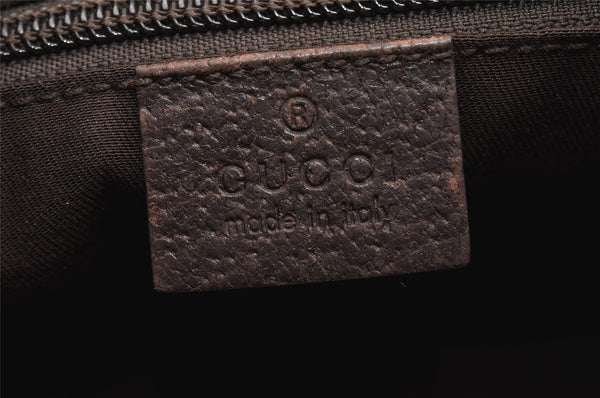 Authentic GUCCI Shoulder Cross Body Bag GG Canvas Leather 122790 Brown 2445K