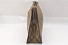 Authentic GUCCI Clutch Hand Bag Purse GG PVC Leather Brown Junk 2446J