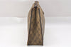 Authentic GUCCI Clutch Hand Bag Purse GG PVC Leather Brown Junk 2446J