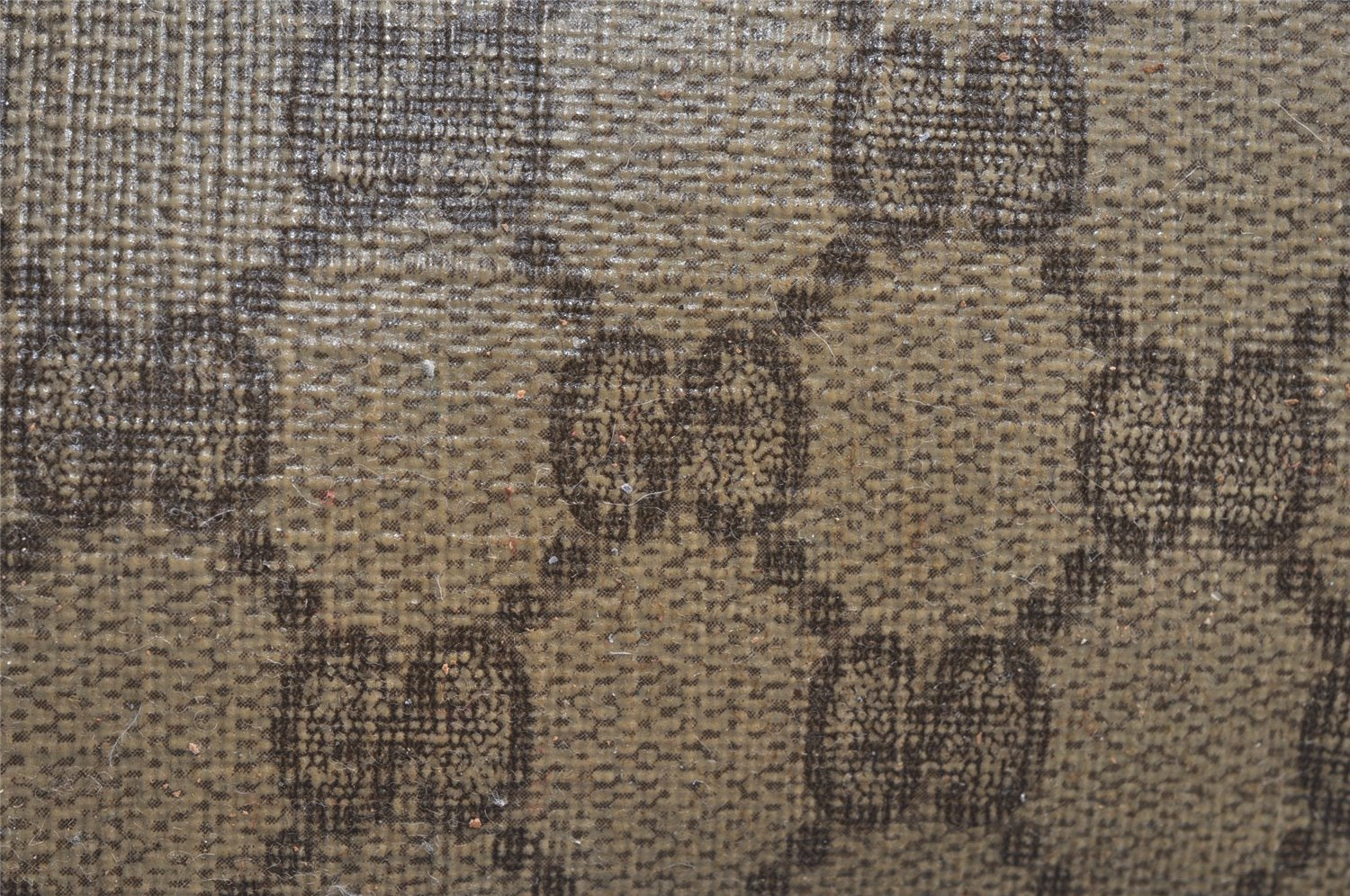 Authentic GUCCI Clutch Hand Bag Purse GG PVC Leather Brown Junk 2446J