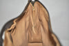 Authentic GUCCI Clutch Hand Bag Purse GG PVC Leather Brown Junk 2446J