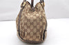 Authentic GUCCI Abbey Shoulder Tote Bag GG Canvas Leather 130736 Brown 2446K
