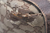 Authentic GUCCI Abbey Shoulder Tote Bag GG Canvas Leather 130736 Brown 2446K