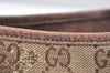 Authentic GUCCI Abbey Shoulder Tote Bag GG Canvas Leather 130736 Brown 2446K