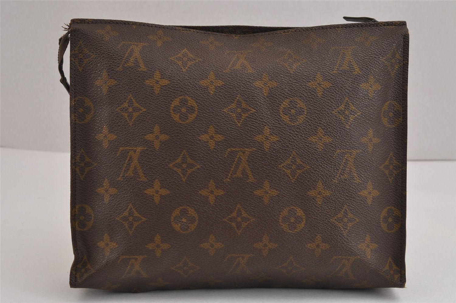 Auth Louis Vuitton Monogram Poche Toilette 26 Cosmetics Pouch Old Model LV 2447J