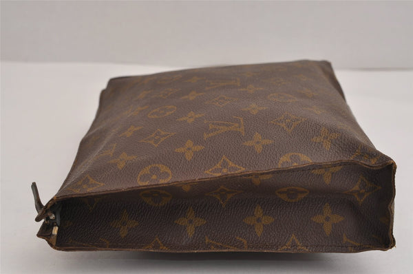 Auth Louis Vuitton Monogram Poche Toilette 26 Cosmetics Pouch Old Model LV 2447J