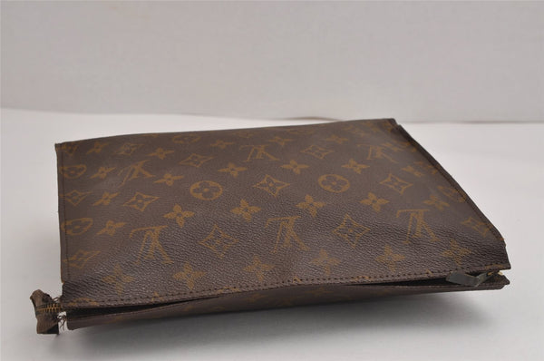 Auth Louis Vuitton Monogram Poche Toilette 26 Cosmetics Pouch Old Model LV 2447J
