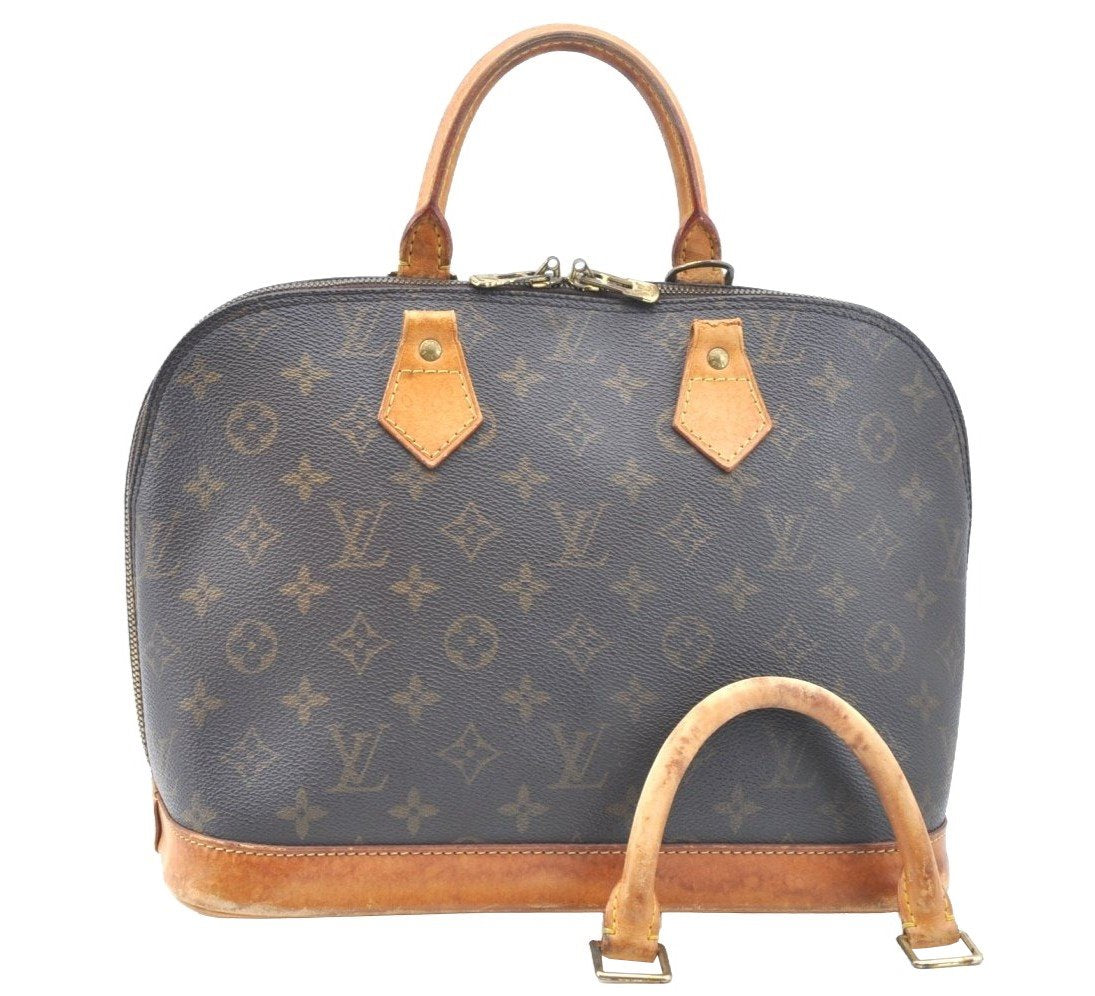 Authentic Louis Vuitton Monogram Alma Hand Bag Purse M51130 LV Junk 2448I