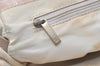 Authentic CHANEL New Travel Line Shoulder Tote Bag Nylon Leather Beige 2448K